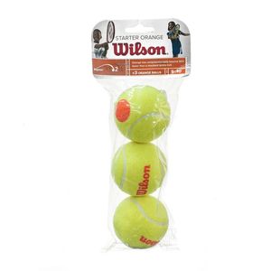 Мяч теннисный WILSON Starter Orange, арт. WRT137300, одобр.ITF, фетр, нат.рез, уп.3шт,желто-оранж WILSON WRT137300