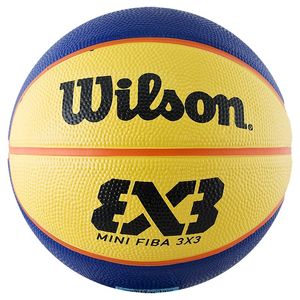 Мяч баск. WILSON FIBA3x3 Replica, арт.WTB1733XB, р.3, резина, бутил. камера, сине-желтый 3 WILSON WTB1733XB