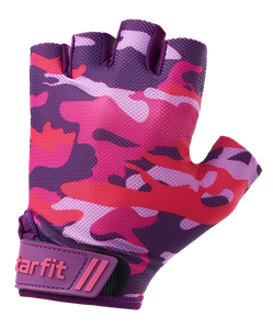 Перчатки для фитнеса WG-101, розовый камуфляж S Starfit УТ-00020801