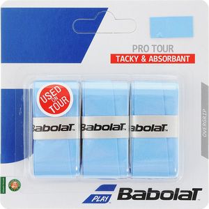 Овергрип BABOLAT Pro Tour X3, арт.653037-136, упак. по 3 шт, 0.6 мм, 115 см, голубой BABOLAT 653037-136