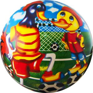 Мяч детский  "Веселый футбол", арт.DS-PP 133,  диам. 23 см, пластизоль, синий PALMON DS-PP 133