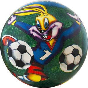 Мяч детский Веселый футбол арт.DS-PP 167,  диам. 21 см, пластизоль, синий PALMON DS-PP 167