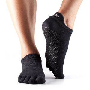 Нескользящие носки с пальцами TOESOX Low Rise размер L, серый ToeSox TT\S01827HTG\HG-OL-CR