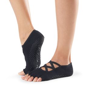 Нескольз. носки с полупальцами ToeSox Elle, черный, M, пара TT\S05926BLK\BK-OM-CR