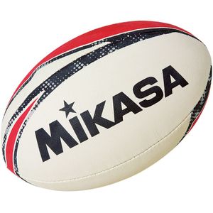 Мяч для регби MIKASA RNB7 резина, р.5, ручная сшивка, беж-красно-черный 4 MIKASA RNB7