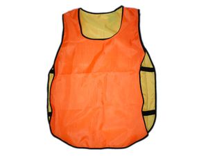 Манишка двусторонняя взросл. р.48-54 (оранжево-желтая)   состав 100% полиэстер GETSPORT 13997