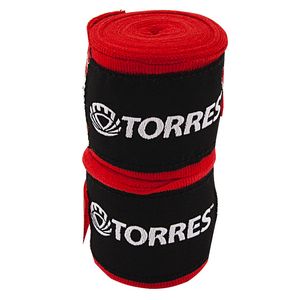 Бинт боксерский эластичный TORRES PRL62018R, дл. 2,5 м, шир. 5 см, 1 пара,  красный