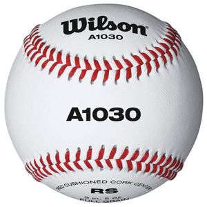Мяч для бейсбола Wilson Championship, арт.WTA1030B, нат.кожа, пробк.сердцевина, белый WILSON WTA1030B