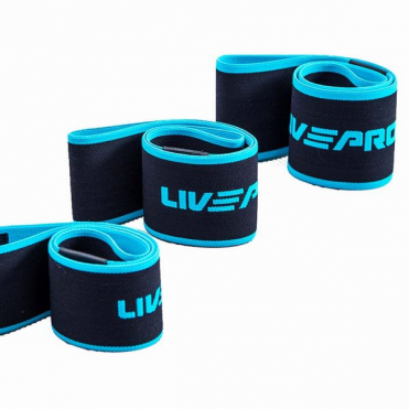  Тканевый амортизатор LIVEPRO Resistance Loop Band, черный-синий