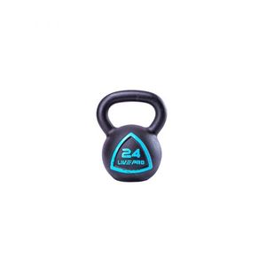 Чугунная гиря LIVEPRO Solid Cast Iron Kettlebell 28 кг, черный/синий LIVEPRO NL\LP8041-28\00-00-00