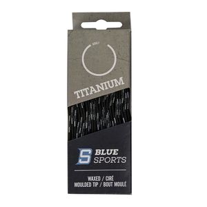 304	Шнурки для коньков Blue Sports Titanium Waxed 902049-BKW-274 274см черно-белый