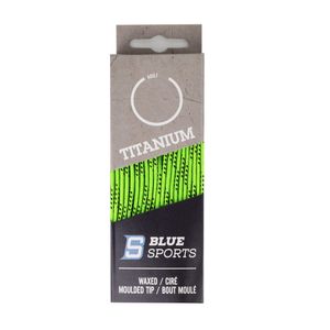 304	Шнурки для коньков Blue Sports Titanium Waxed 902090-BKL-243 243см лаймово-черный