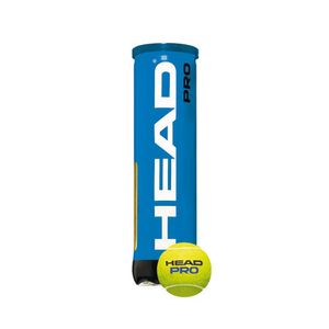 СЦ* Мяч теннисный HEAD Pro 3B,арт.571603, НЕГЕРМ. УП, уп.3 шт,одобр.ITF,сукно,нат.резина,желтый HEAD 571603