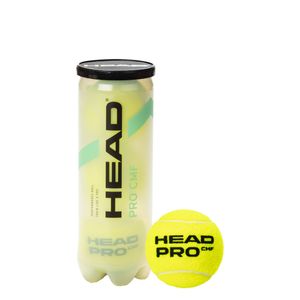Мяч теннисный HEAD Pro Comfort 3B,арт.577573, уп.3 шт,сукно,нат.резина,желтый HEAD 577573