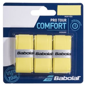 Овергрип BABOLAT Pro Tour X3, арт.653037-605, упак. по 3 шт, 0.6 мм, 115 см, желтый BABOLAT 653037-605