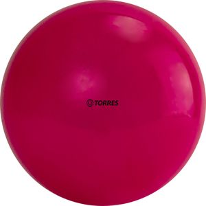 Мяч для художественной гимнастики однотонный "TORRES", арт.AG-15-09,  диам. 15 см, ПВХ, розовый TORRES AG-15-09