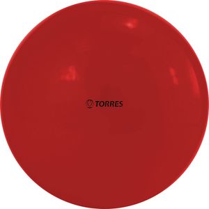 Мяч для художественной гимнастики однотонный "TORRES", арт.AG-15-01,  диам. 15 см, ПВХ, красный TORRES AG-15-01