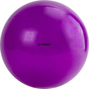 Мяч для художественной гимнастики однотонный "TORRES", арт.AG-15-05,  диам. 15 см, ПВХ, фиолетовый TORRES AG-15-05