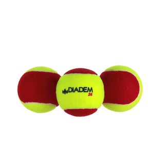 Мяч теннисный дет. DIADEM Stage 3 Red Ball, арт.BALL-CASE-RED,уп.3 шт, фетр,нат.резина,желто-красный DIADEM BALL-CASE-RED