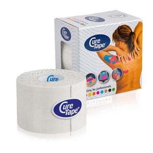 Тейп кинезиологический CureTape White, 5 см x 5 м, арт. 161117, белый CURETAPE 161117