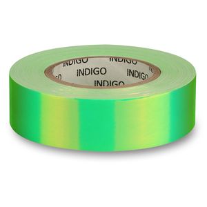 Обмотка для гимнастического обруча INDIGO Rainbow, IN151-GYL, 20мм*14м, зерк, на подкл, зел-желт INDIGO IN151-GYL