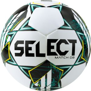 Мяч футб. SELECT Match DВ V23, 0575360004,р.5, FIFA Basic, 32п, ПУ, гибр.сш., бело-зелено-черн 5 SELECT 0575360004