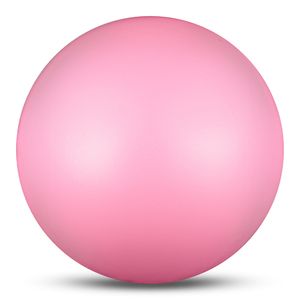 Мяч для художественной гимнастики INDIGO IN315-PI 15 см, ПВХ, розовый металлик