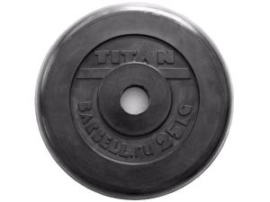 Диск для штанги обрезиненный. Диаметр внутренний 26 мм. Вес 25 кг. GETSPORT 16093