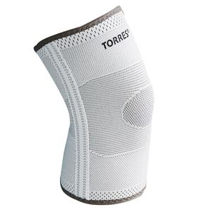Суппорт колена "TORRES"  арт. PRL11010S, р.S, с боковыми вставками, нейлон, серый S TORRES PRL11010S