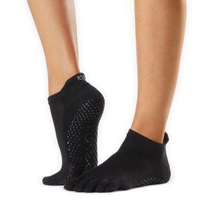 Нескользящие носки с пальцами TOESOX Low Rise Tec размер M, цвет Черный меланж ToeSox TT\S01826EVO\EV-OM-SE