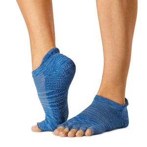 Нескользящие носки с полупальцами TOESOX Low Rise Tec размер M, цвет Черный ToeSox TT\S01926EVO\EV-OM-SE