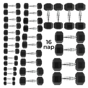 Гантельный ряд DFC от 1 кг до 25 кг DFC DB001-1_25