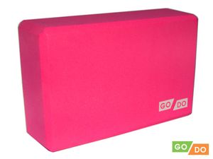 Блок для йоги GO DO  (Малиновый) GETSPORT 17906