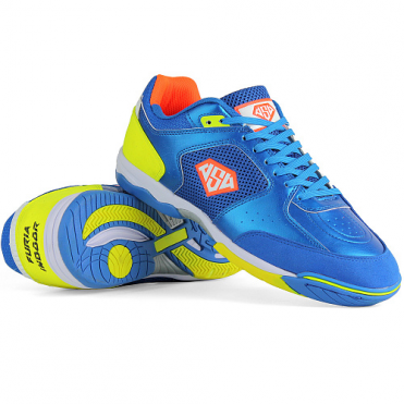 полуботинки кроссовые Inferno indoor 180321 blue/yellow AS4 370072