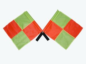 Флажки судейские в чехле. Размер 35х35 см. :(BQ3805): 19640