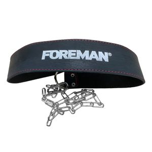 Узкий пояс для отягощений FOREMAN ширина 11,5 см, цепь 100 см, черный FOREMAN AS\OS-0333-13\00-00-00
