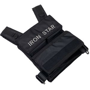 Жилет с отягощением IRON STAR серия STANDARD, 10 кг, черный