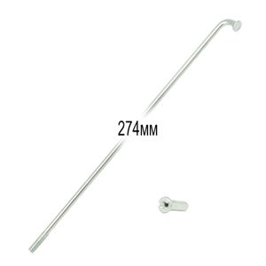 Спицы 2,0мм 14GX274мм с нип. 1/2