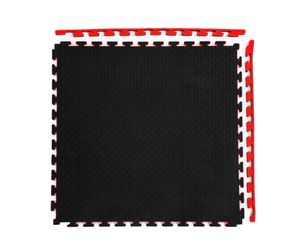 Будо-мат, 100 x 100 см, 40 мм, цвет черно-красный 12285