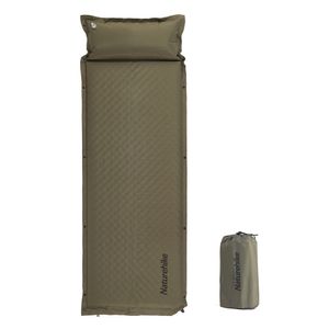 Коврик c подушкой самонадувной Naturehike CNK2300DZ014 D01 зеленый 3см, 6976023923364 Naturehike