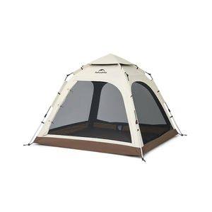 Палатка Naturehike Ango Automatic CNK2550WS010 трёхместная, малая, бежевая с коричневым Naturehike 6927595785591
