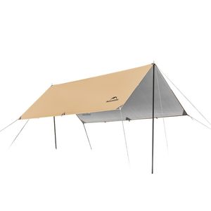 Тент Naturehike Cloud CNK2450WS025 150D,  400×292 см для кемпинга, светло-коричневый (без стоек)