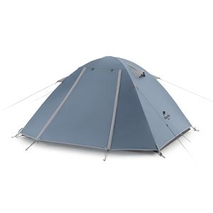 Палатка Naturehike P-Series NH18Z033-P 210T/65D, трехместная, серо-голубая, 6927595783634 Naturehike 6927595783634