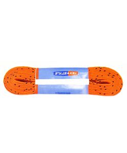 Шнурки для коньков с пропиткой W927, пара, 2,74 м, оранжевые Tex Style УТ-00007794