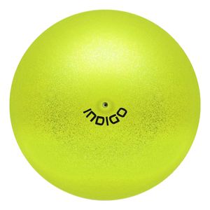 Мяч для художественной гимнастики INDIGO, IN119-LI, диам. 15 см, ПВХ, лимонный металлик с блестками INDIGO IN119-LI