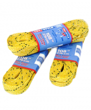 Шнурки для коньков Tex Style с пропиткой желтые 2,74 м (пара) УТ-00007778