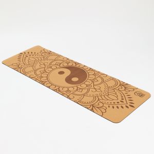 Коврик для йоги из пробки INEX Cork TPE Yoga Mat 183 х 61 х 0,6 см, Инь-Янь INEX HG\CKMATPE-YY\00-00-00