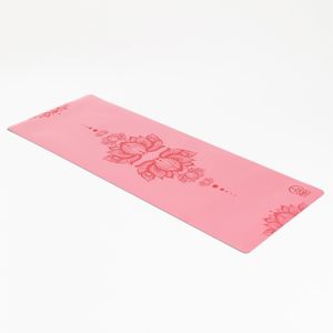 Коврик для йоги INEX Yoga PU Mat TPE c гравировкой 185 х 68 х 0,5 см, розовый INEX HG\PUMATPE-LT-PK\00-00-00