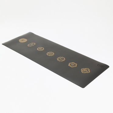 Коврик для йоги INEX Yoga PU Mat TPE c гравировкой 185 х 68 х 0,5 см, серый INEX HG\PUMATPE-CH-GY\00-00-00
