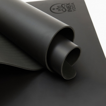 Коврик для йоги INEX Yoga PU Mat TPE c гравировкой 185 х 68 х 0,5 см, серый INEX HG\PUMATPE-CH-GY\00-00-00